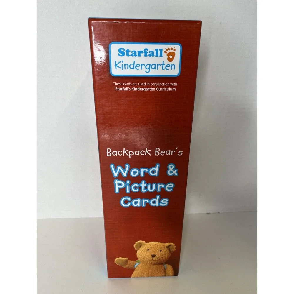 Backpack Bear's Word and Picture Card Set, Starfall Education 223 Picture Cards